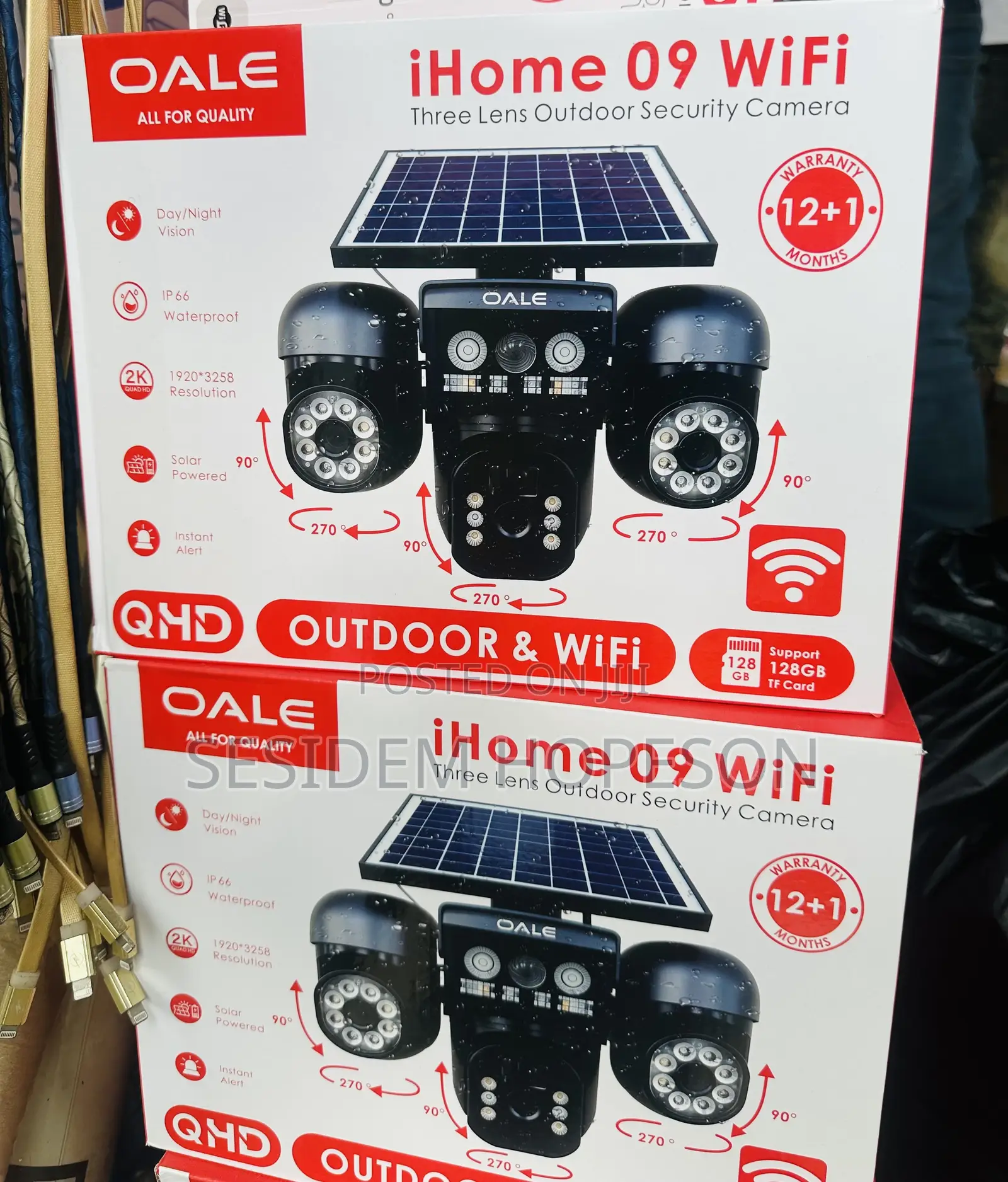 OALE iHome 09 WiFi Three Lens Outdoor Security Camera