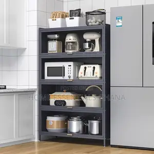 IRO Kitchen Cabinet With Dustproof Doors |Multi-Layer Kitchen Rack