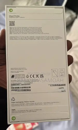 New Apple iPhone 17 Pro Max 1 TB Silver