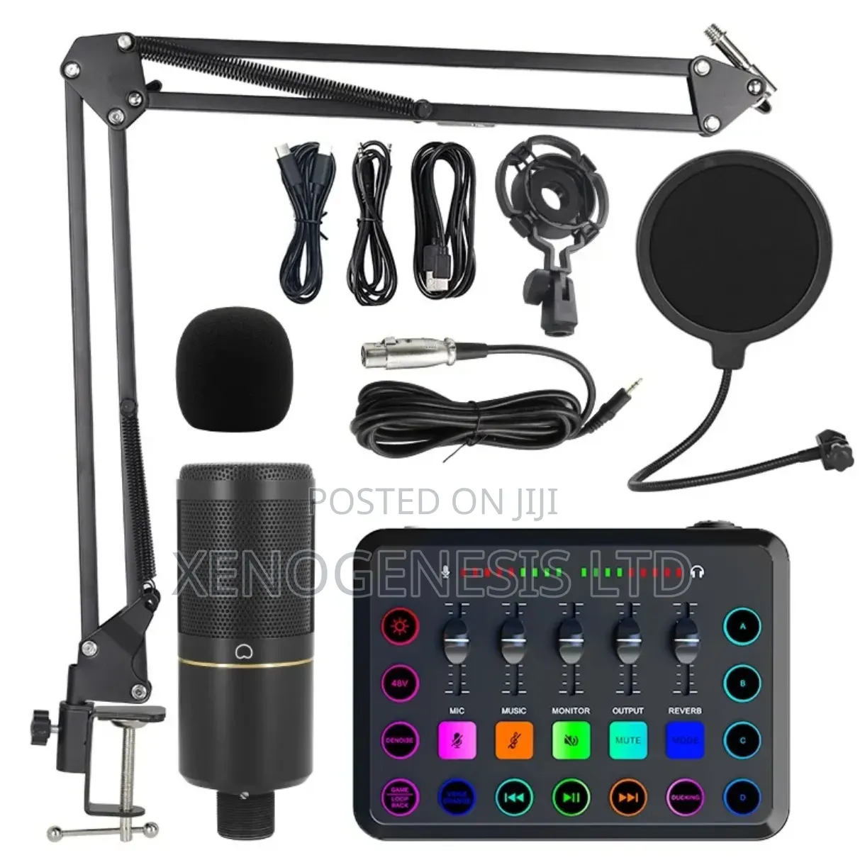 V8 Livestreaming Sound Card With Microphone