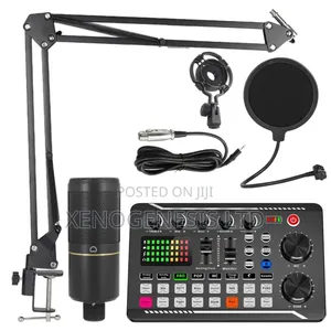 V8 Livestreaming Sound Card With Microphone