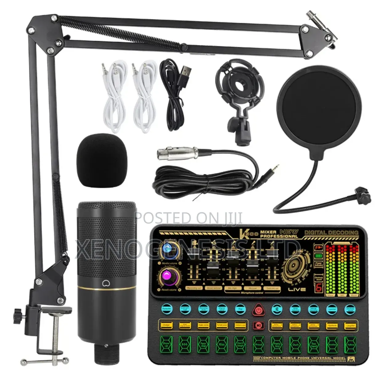 V8 Livestreaming Sound Card With Microphone