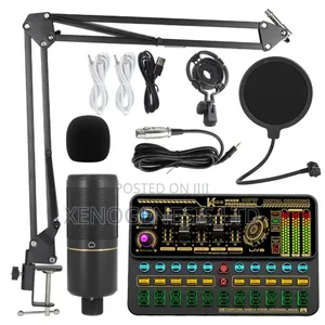 V8 Livestreaming Sound Card With Microphone