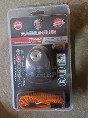 MagnumPlus Titan Motion-Actuated Alarm Disc Lock With 10mm Locking Pin