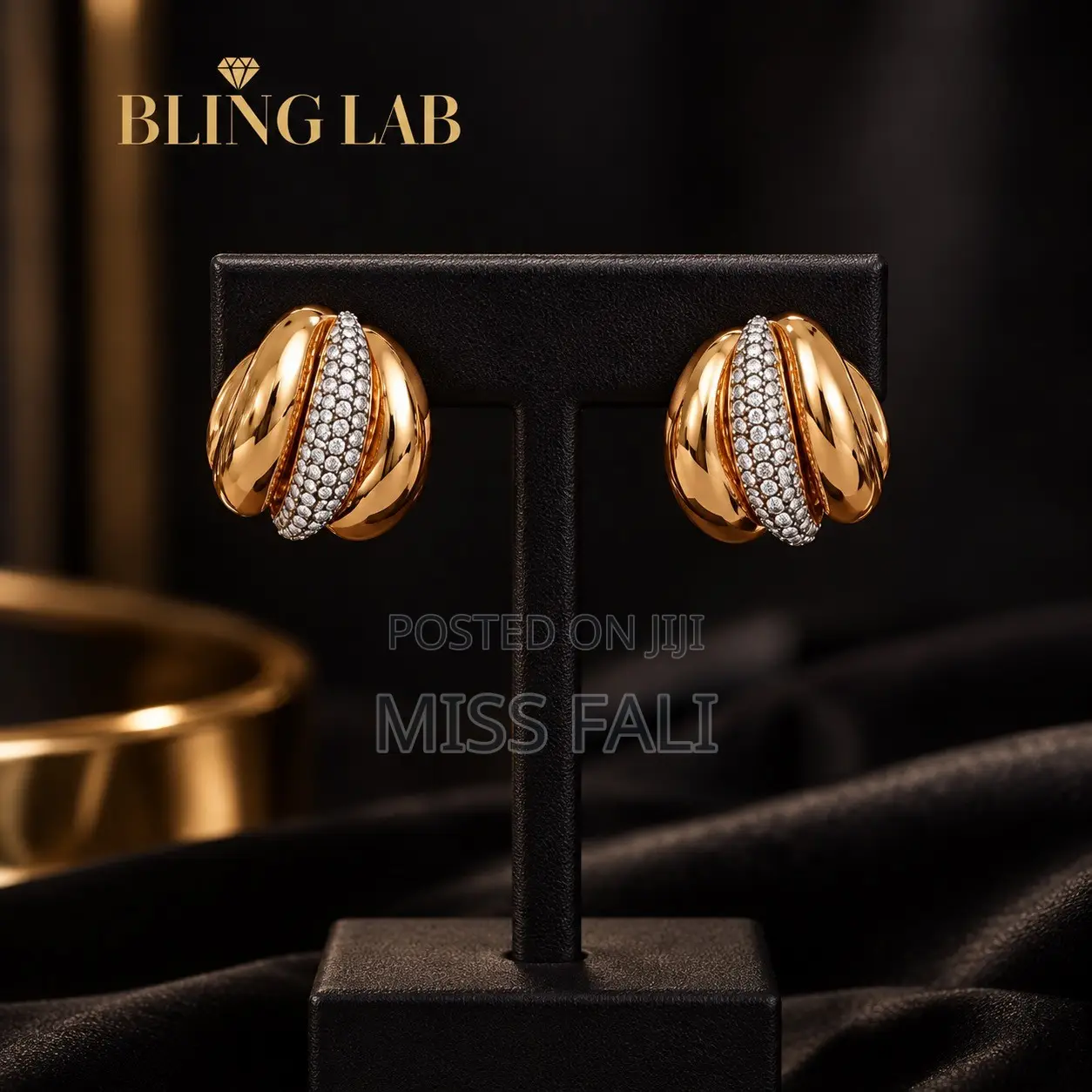Gilded Embrace Studs