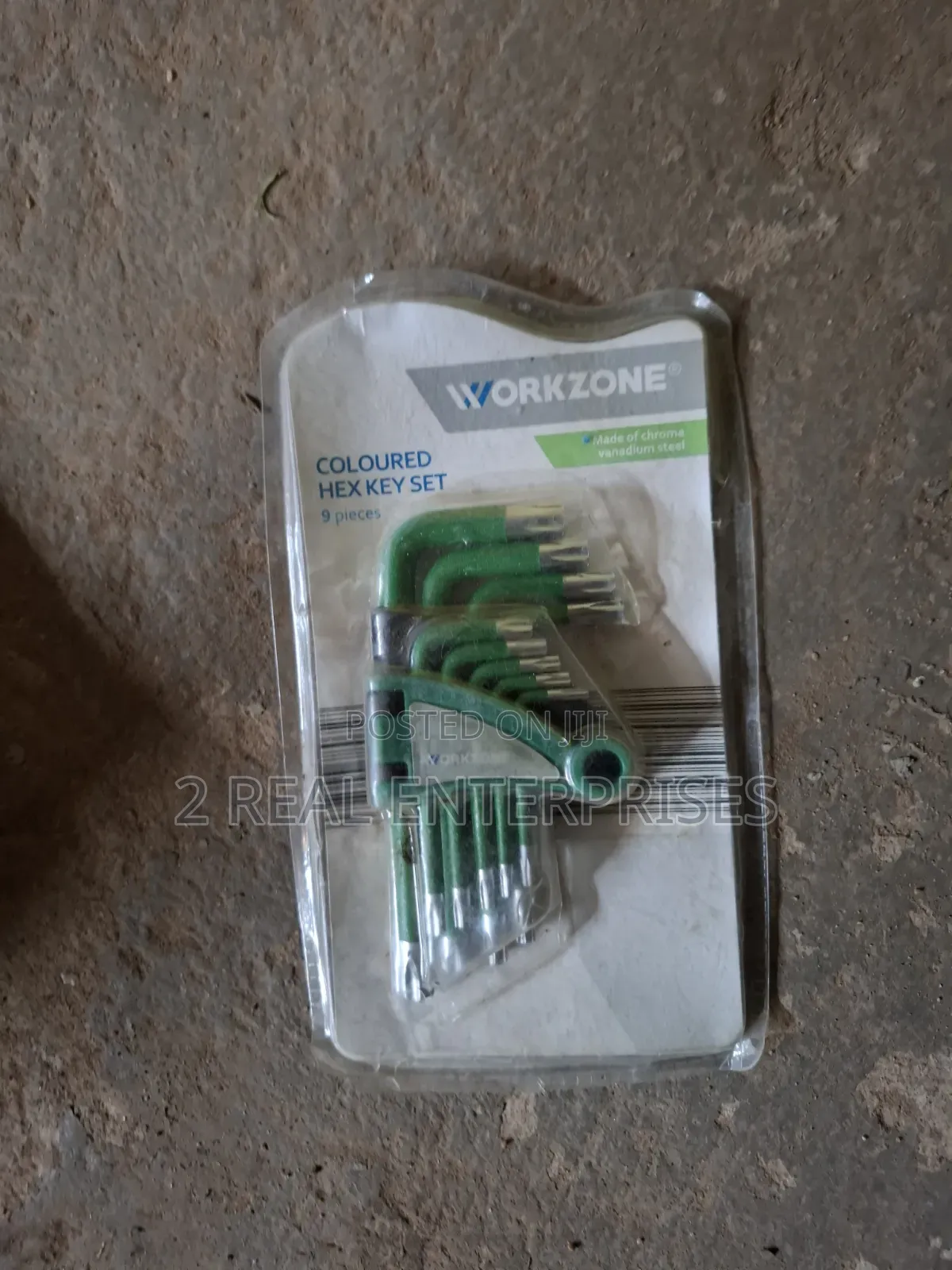 Workzone 9-Piece Coloured Hex Key Set (Metric)