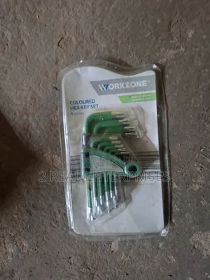 Workzone 9-Piece Coloured Hex Key Set (Metric)