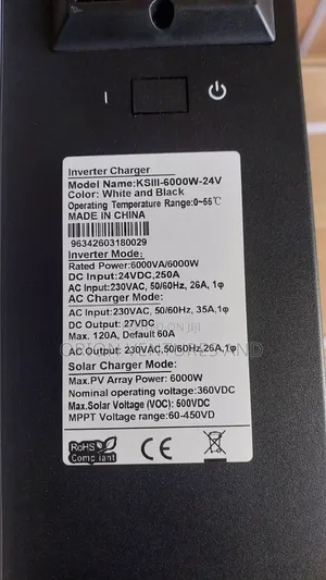6KW 24v Hybrid Inverter (Works With or Without Batteries)