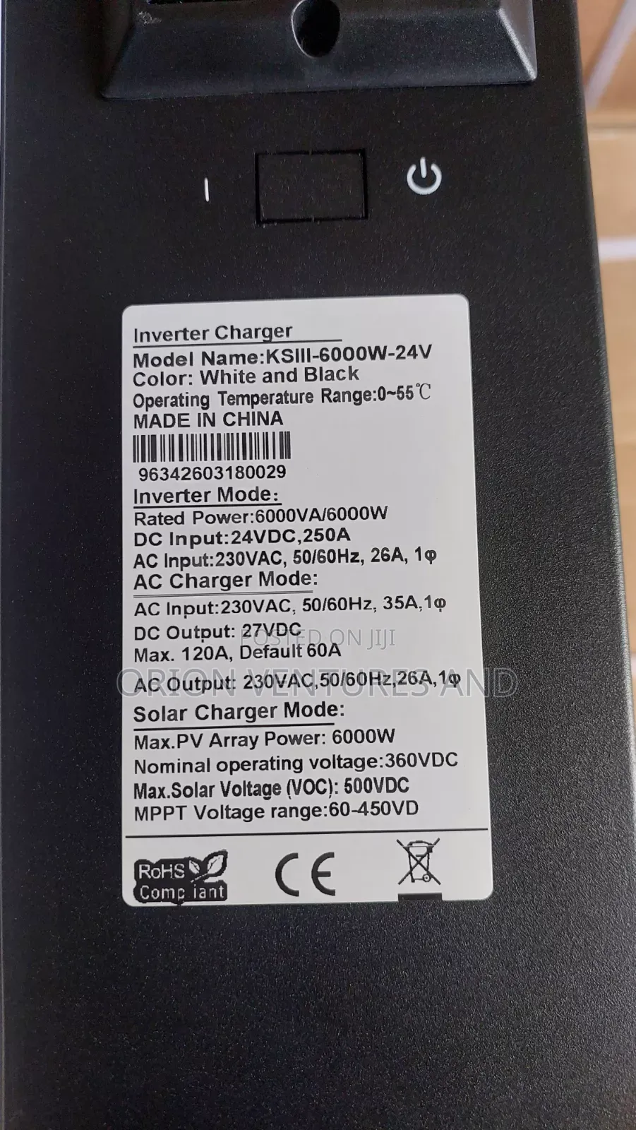 6KW 24v Hybrid Inverter (Works With or Without Batteries)