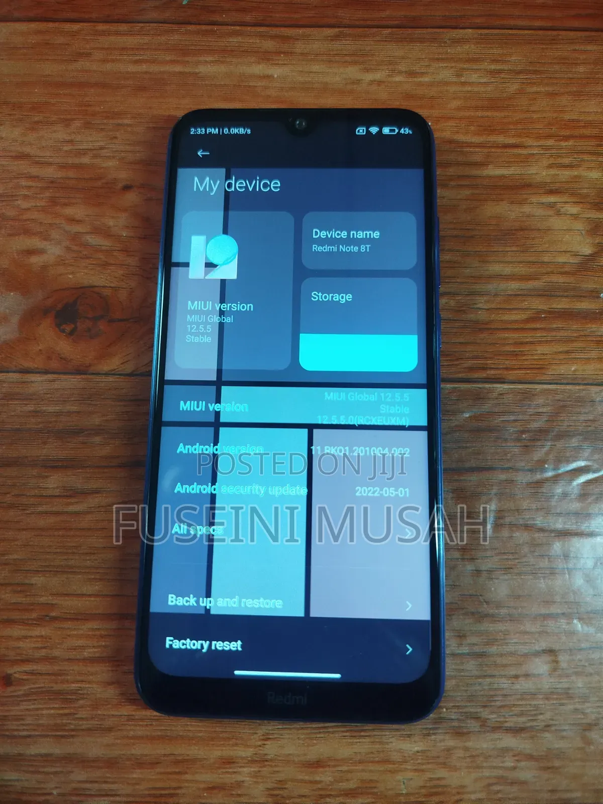 Xiaomi Redmi Note 8T 64 GB Blue