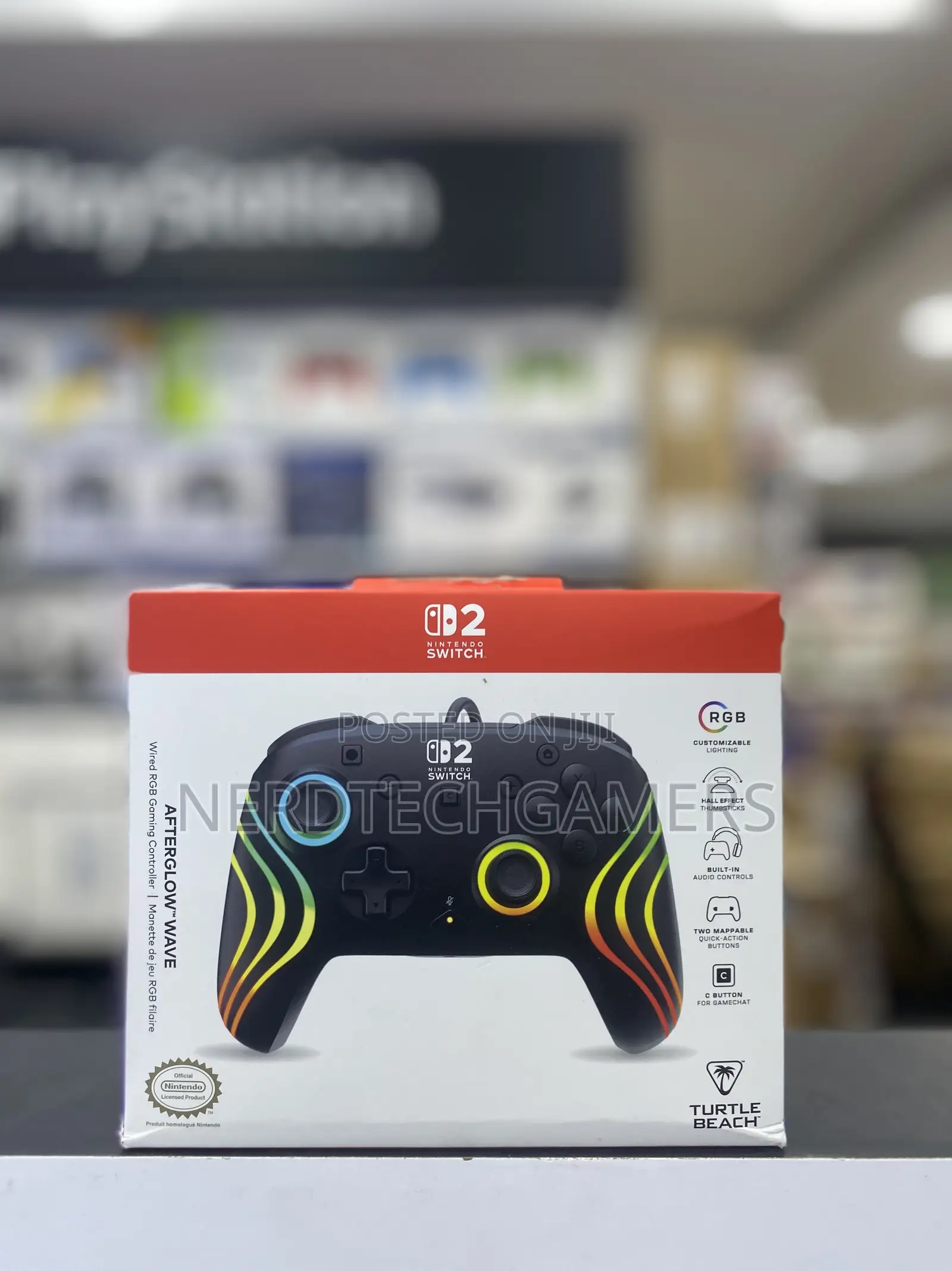 Nintendo Switch 2 After Glow Wave Wired RGW Controller