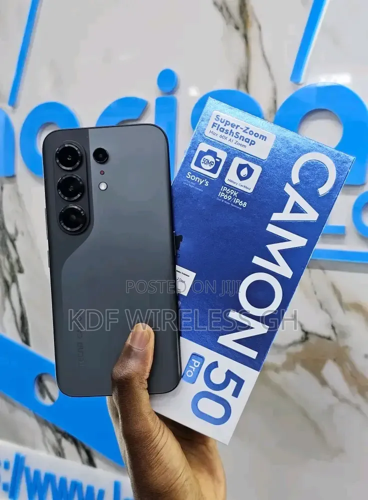 New Tecno Camon 50 Pro 256 GB Black