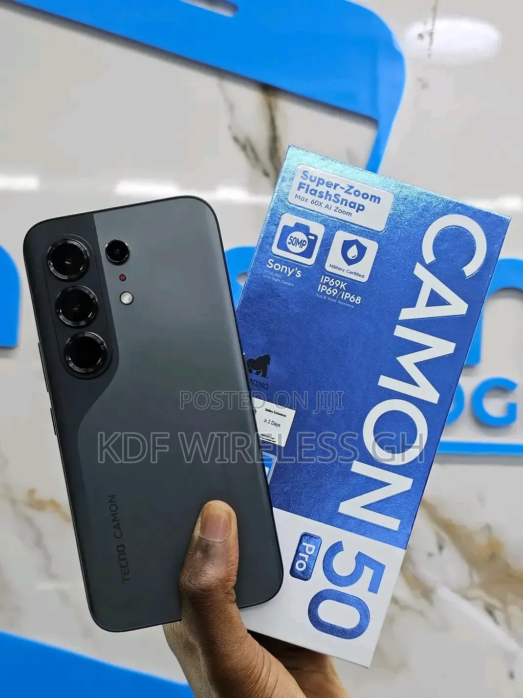 New Tecno Camon 50 Pro 256 GB Black