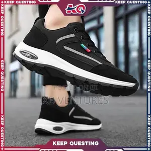 Wear Resistant Men's Air Cushion Sneakers Black