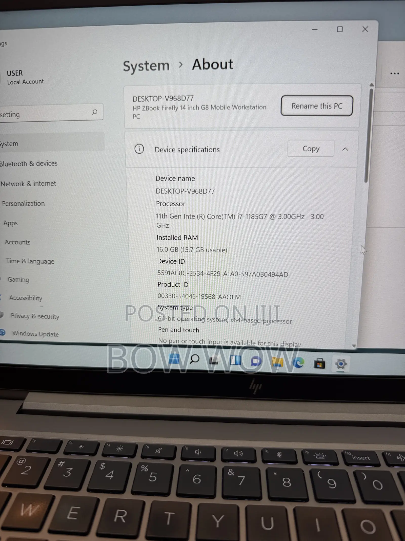 Laptop HP ZBook Firefly G8 16GB Intel Core i7 SSD 512GB
