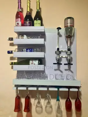 Wine Bar With Liquor Dispenser ( Wall Mounted)