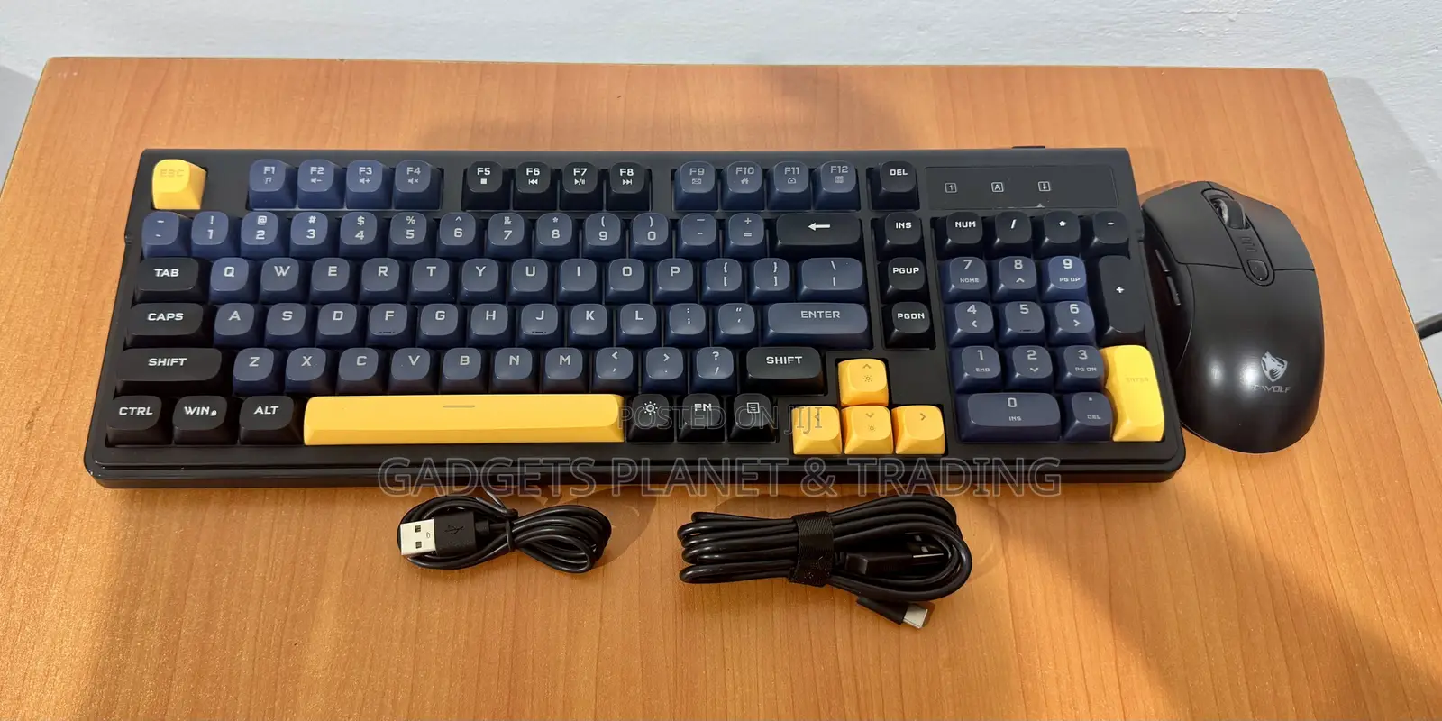 T-Wolf RGB Gaming Wireless Rechargeable Keyboard Mouse - TF300