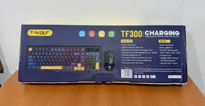 T-Wolf RGB Gaming Wireless Rechargeable Keyboard Mouse - TF300