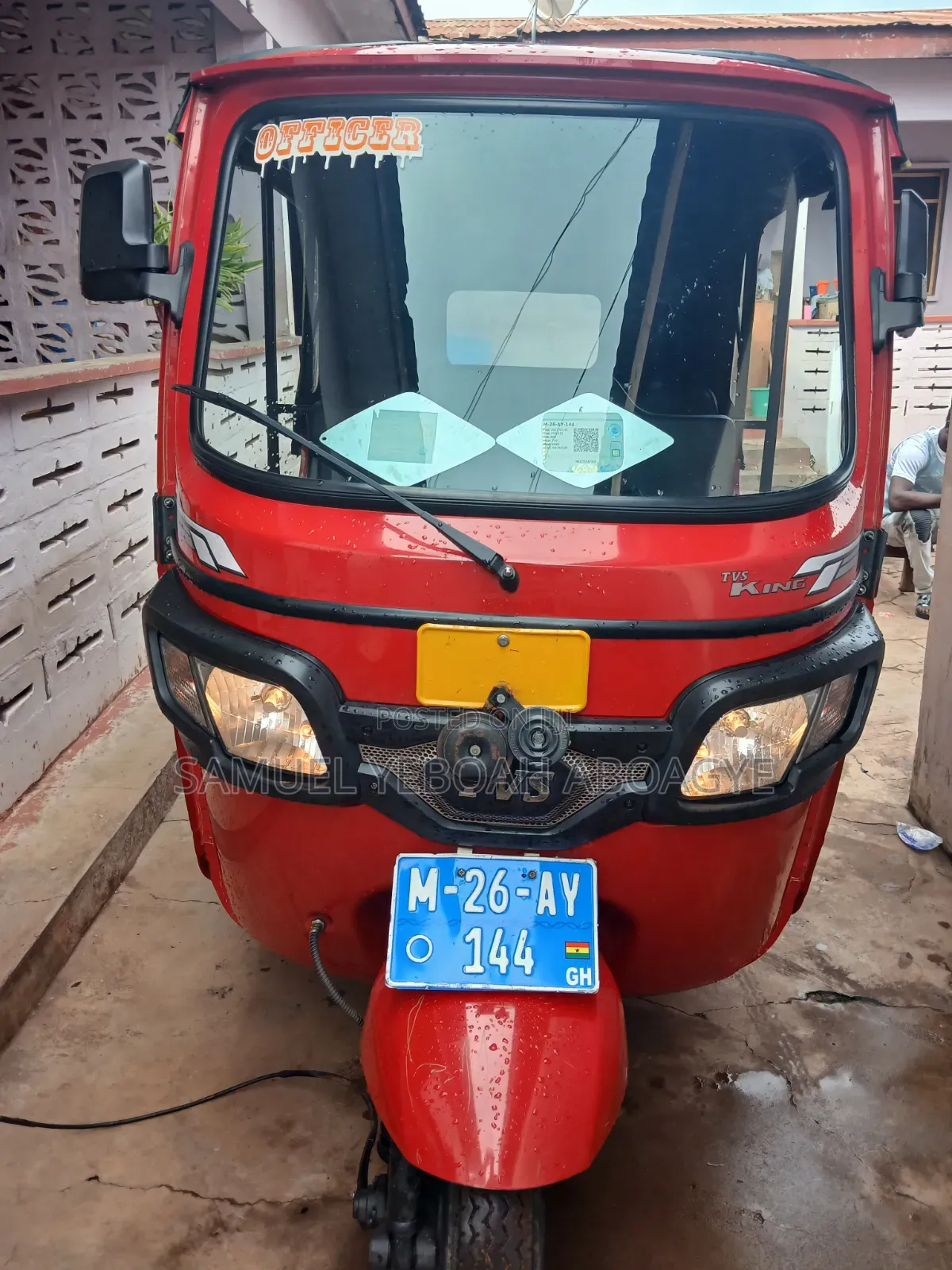 TVS King Deluxe Plus iTouch Start 2025 Red