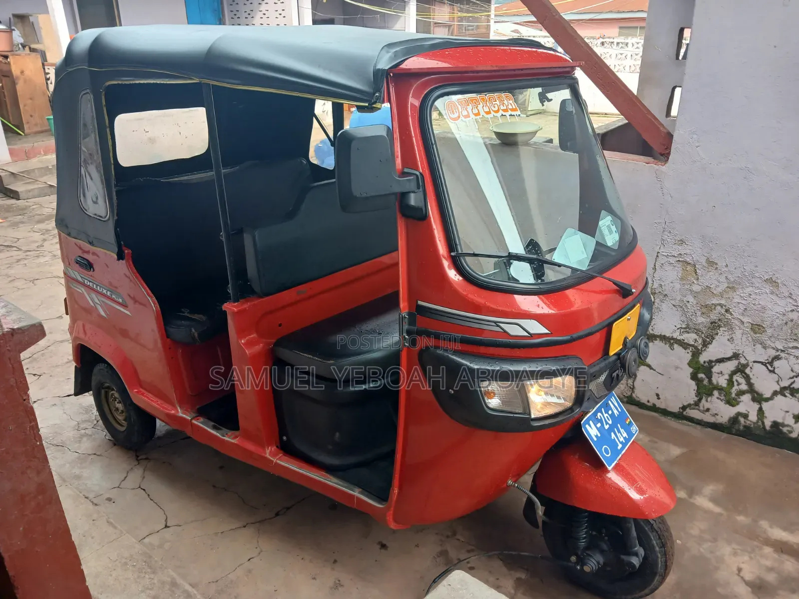 TVS King Deluxe Plus iTouch Start 2025 Red