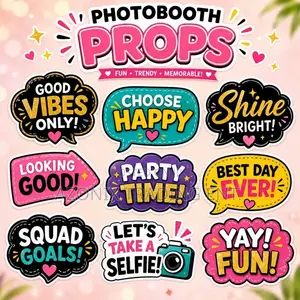 Photoboot Handheld Props