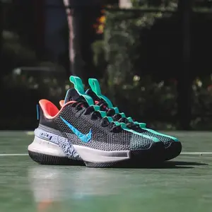 Original Nike LeBron Ambassador 13 Black Green Glow
