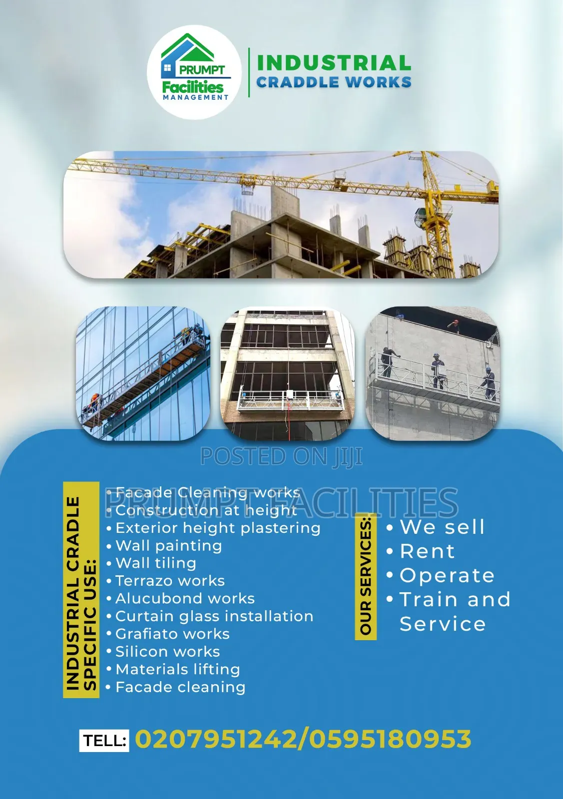 Suspended Craddle Platform for Rent