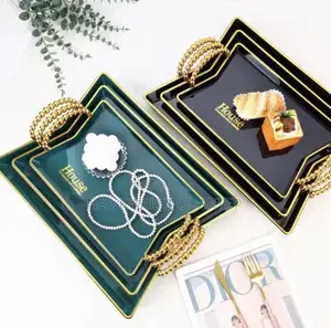 3pcs Plastic Serving Trays