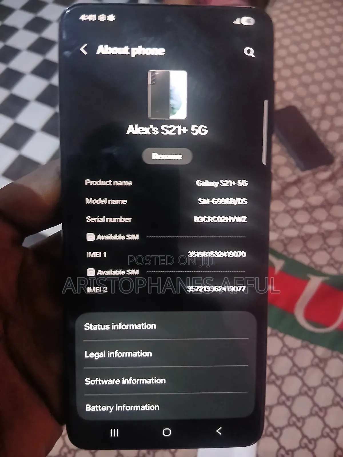 Samsung Galaxy S21+ 5G 128 GB Black