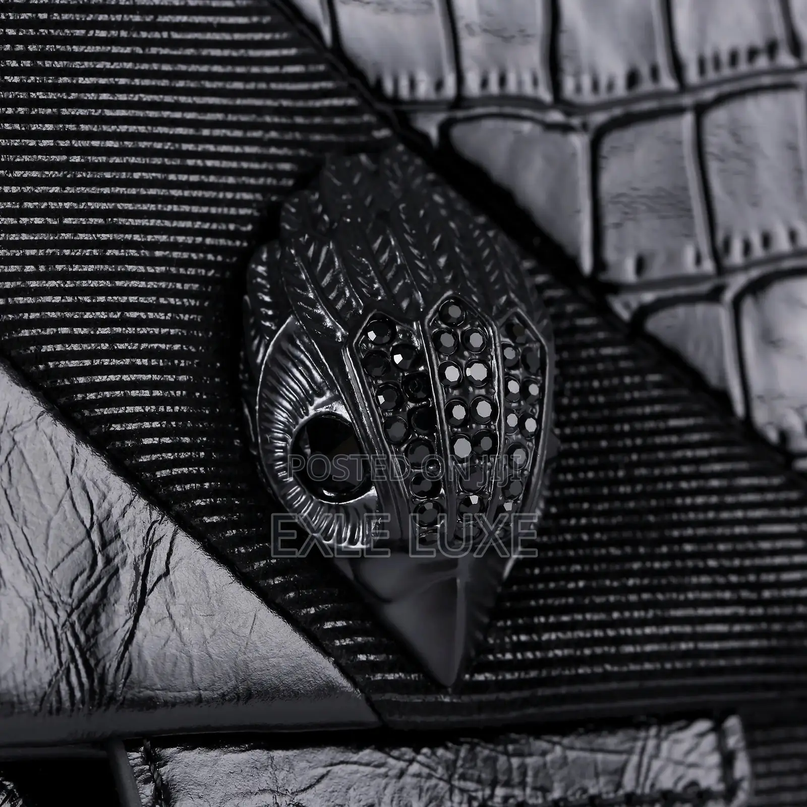 Grey Plaid Studded Crossbody Bag