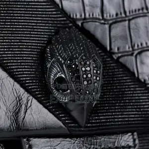Grey Plaid Studded Crossbody Bag