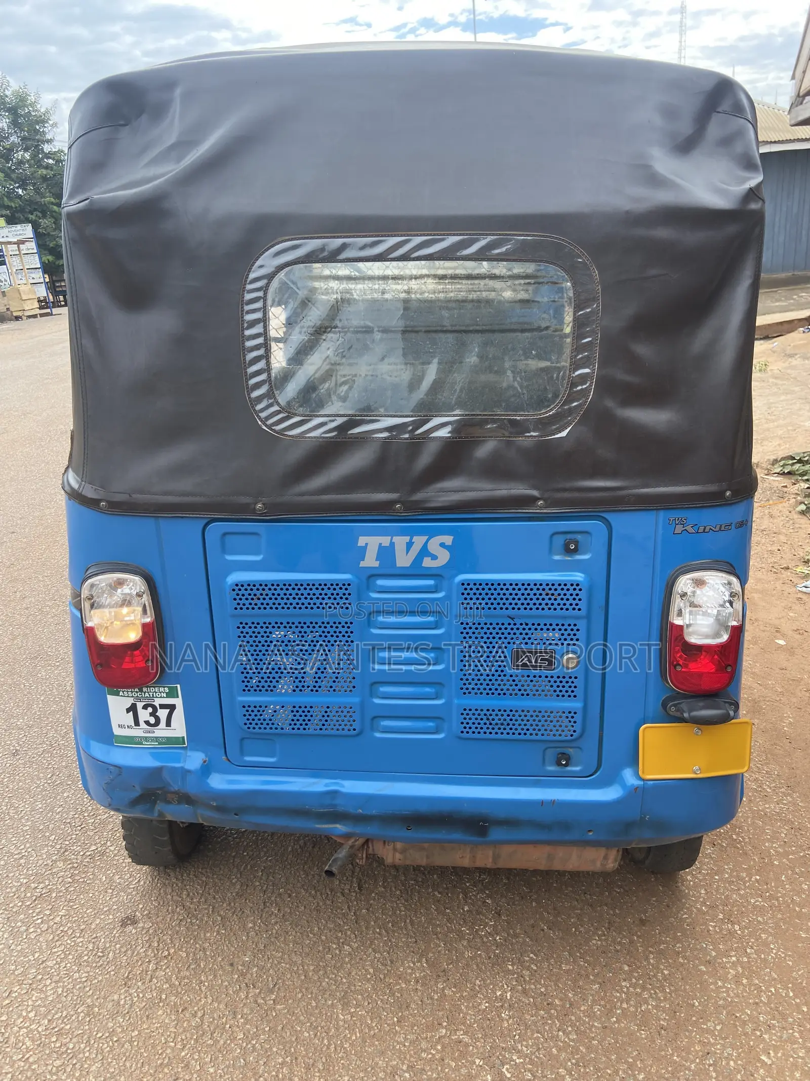 TVS King Deluxe Plus iTouch Start 2025 Blue