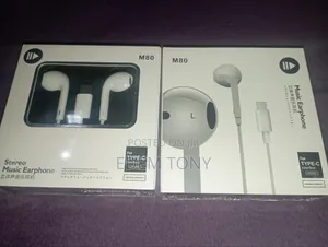 M80 Stereo Music Earphone With a Type-C Connector
