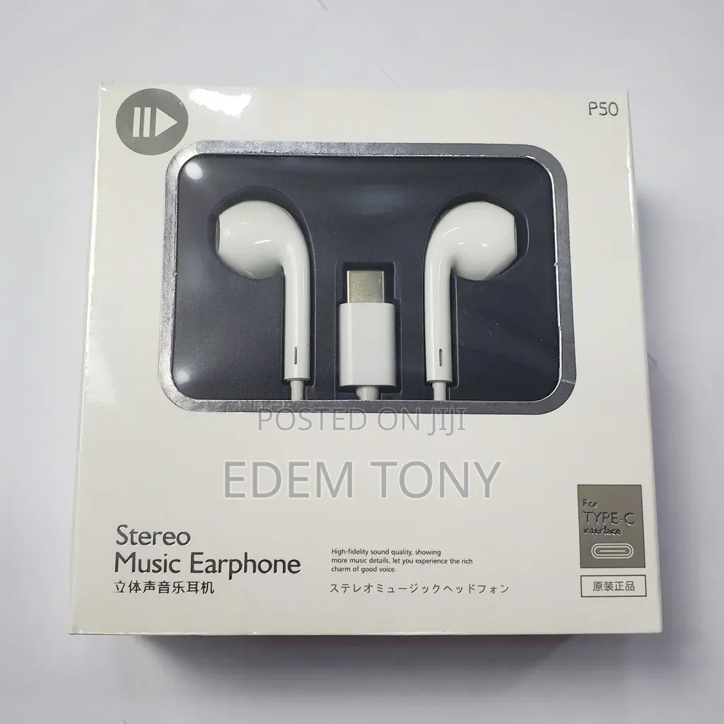 M80 Stereo Music Earphone With a Type-C Connector