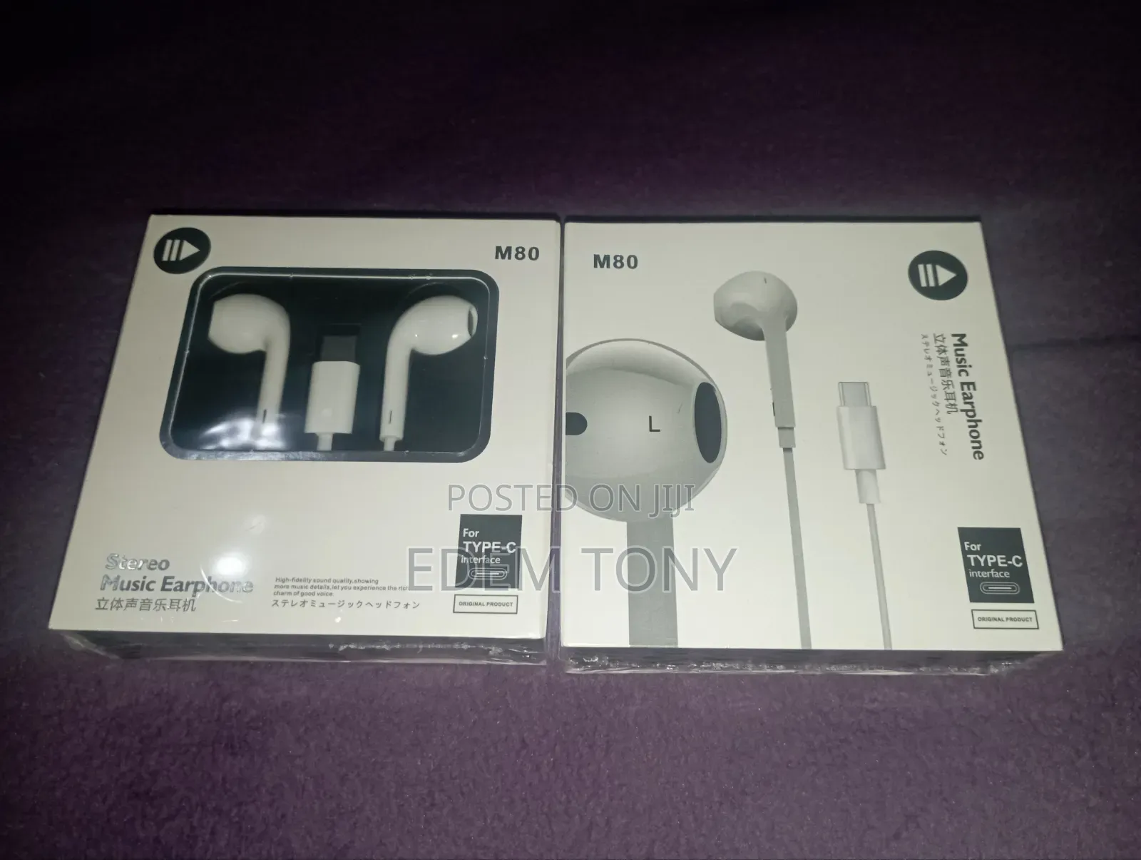 M80 Stereo Music Earphone With a Type-C Connector
