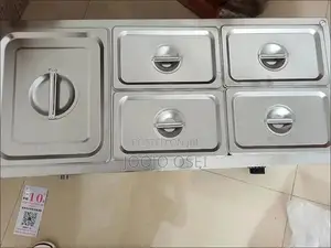 Commercial Stainless Steel Food Display Warmer - 6 Compartments