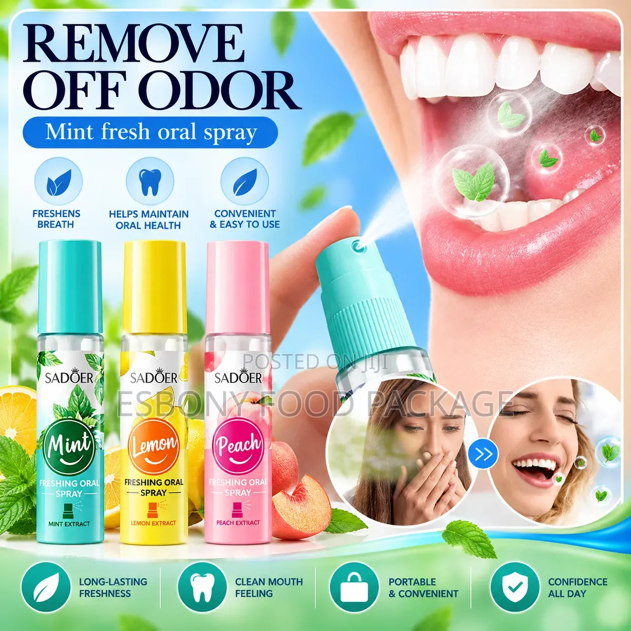 Assorted Mouthwash (Mint, Lemon, Coconut, Mango, Green Tea)