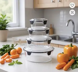 4pcs Acrylic Food Storage Bowls