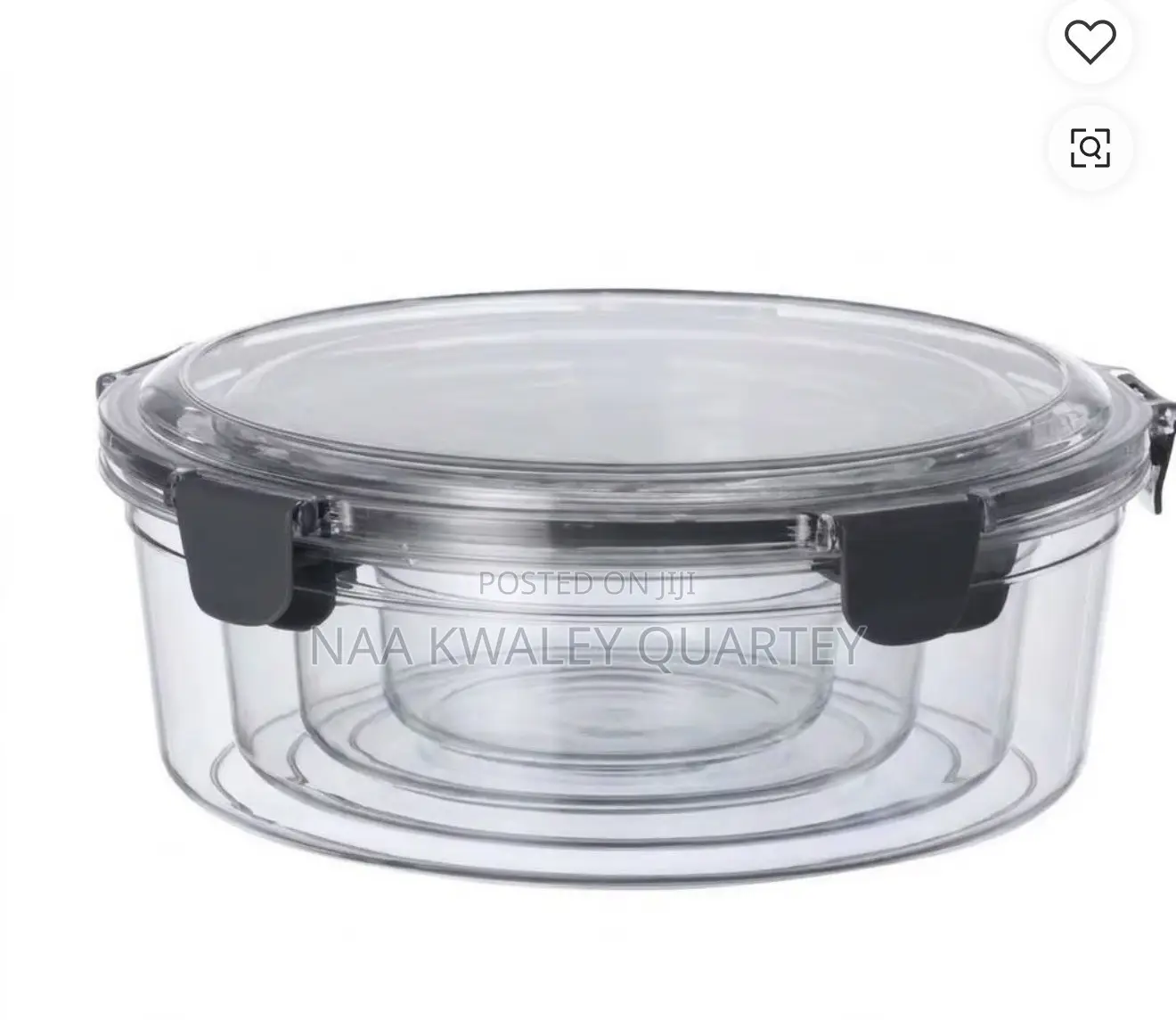 4pcs Acrylic Food Storage Bowls