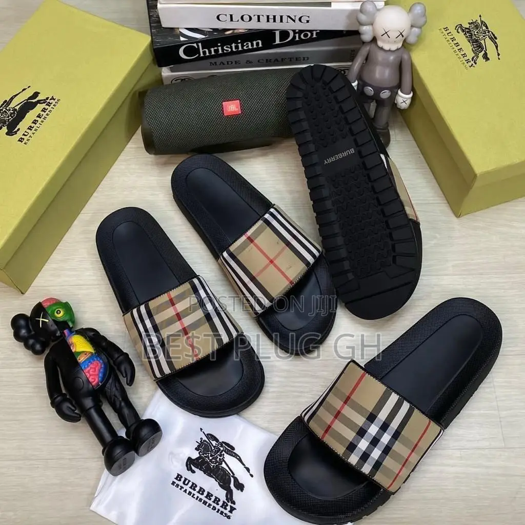 Burberry Check Slides