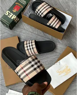 Burberry Check Slides