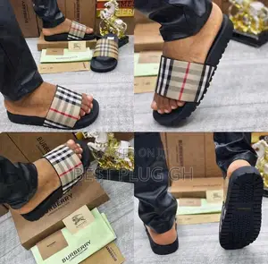 Burberry Check Slides