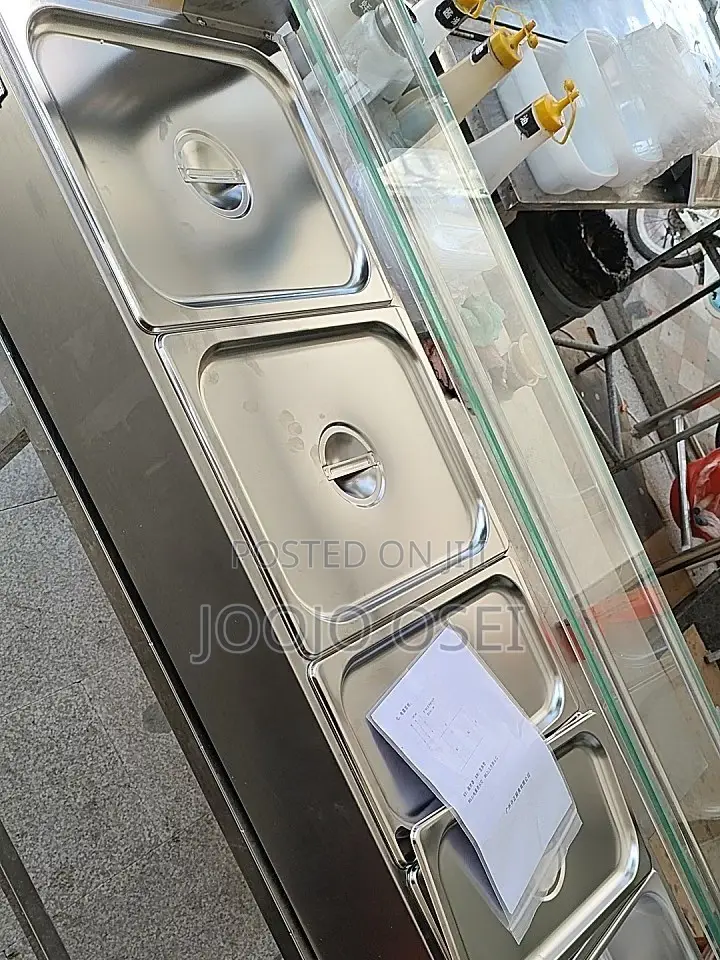 Commercial SS 5 Tray Bain Marie Food Warmer Display