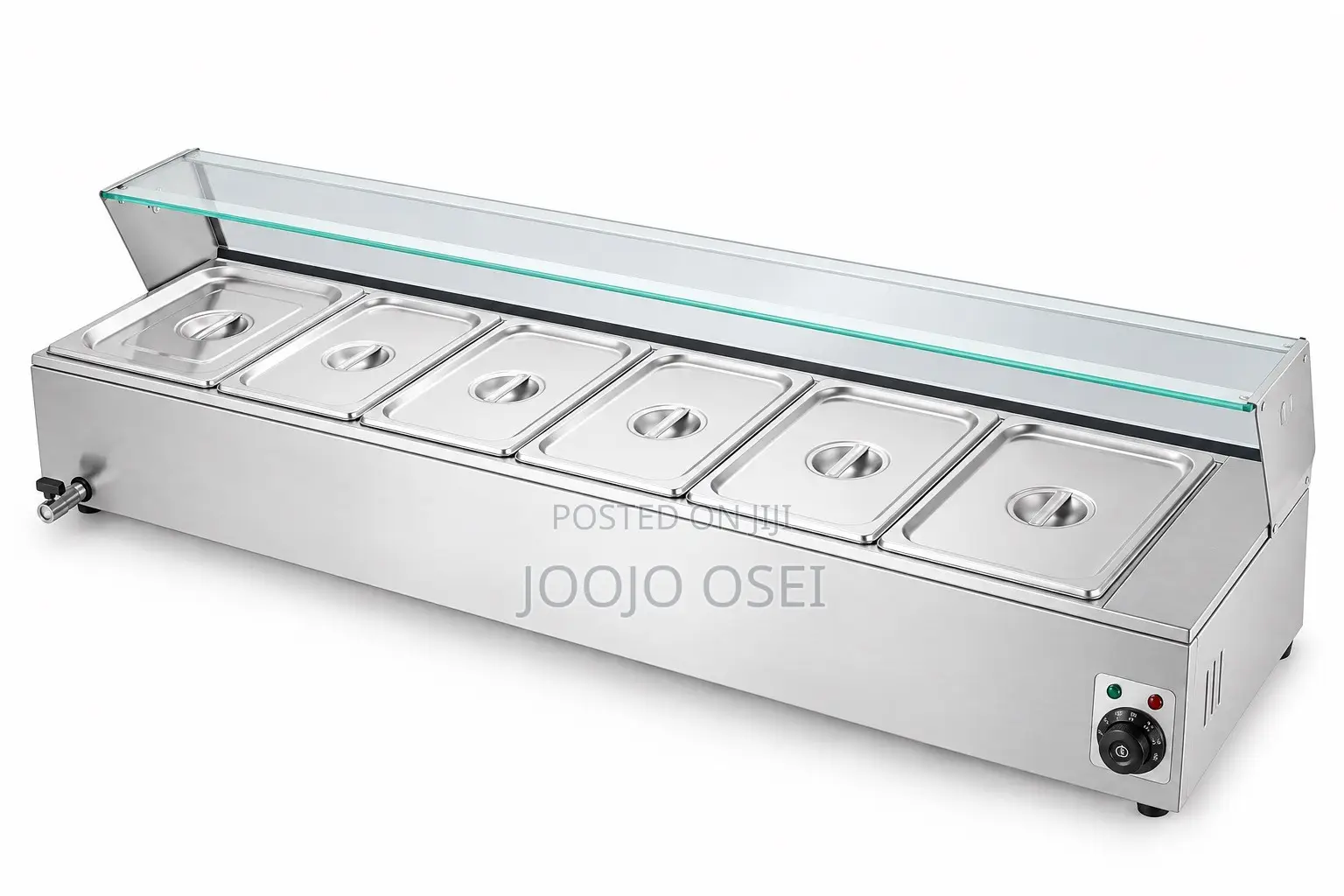 Commercial SS 5 Tray Bain Marie Food Warmer Display