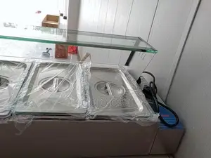 Commercial SS 5 Tray Bain Marie Food Warmer Display