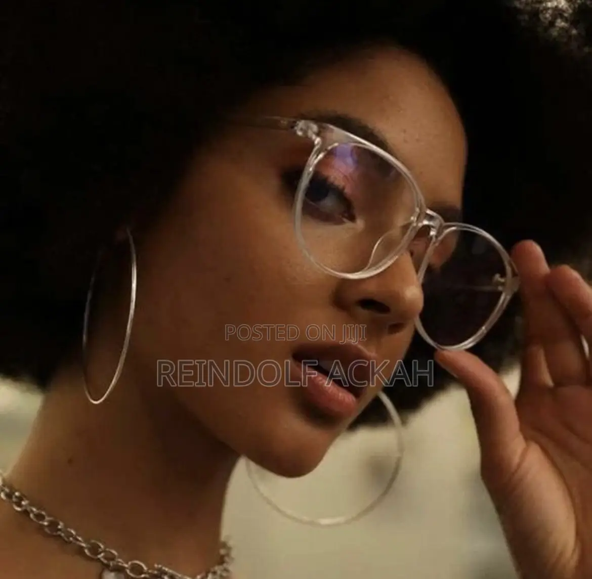 Iltra Light Blue Transparent Glasses