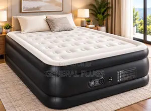 Portable Inflatable Double Size Inbuilt Automatic Pump Luxury Mattress