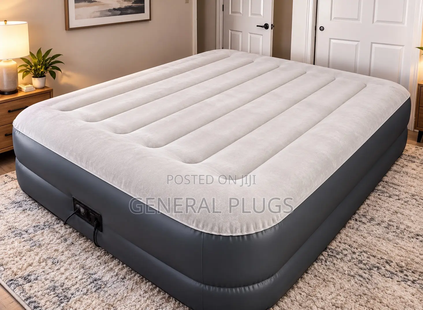 Instant Guest Inflatable Automatic Inbuilt Pump Double Size Air Matres