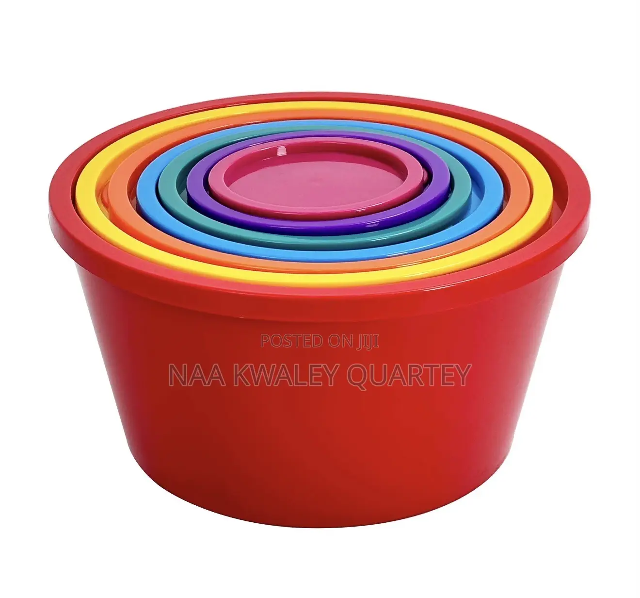 7pcs Plastic Food Storage Bowls