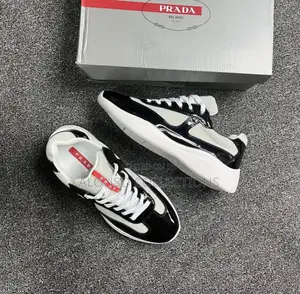 Prada America Cap White-Black